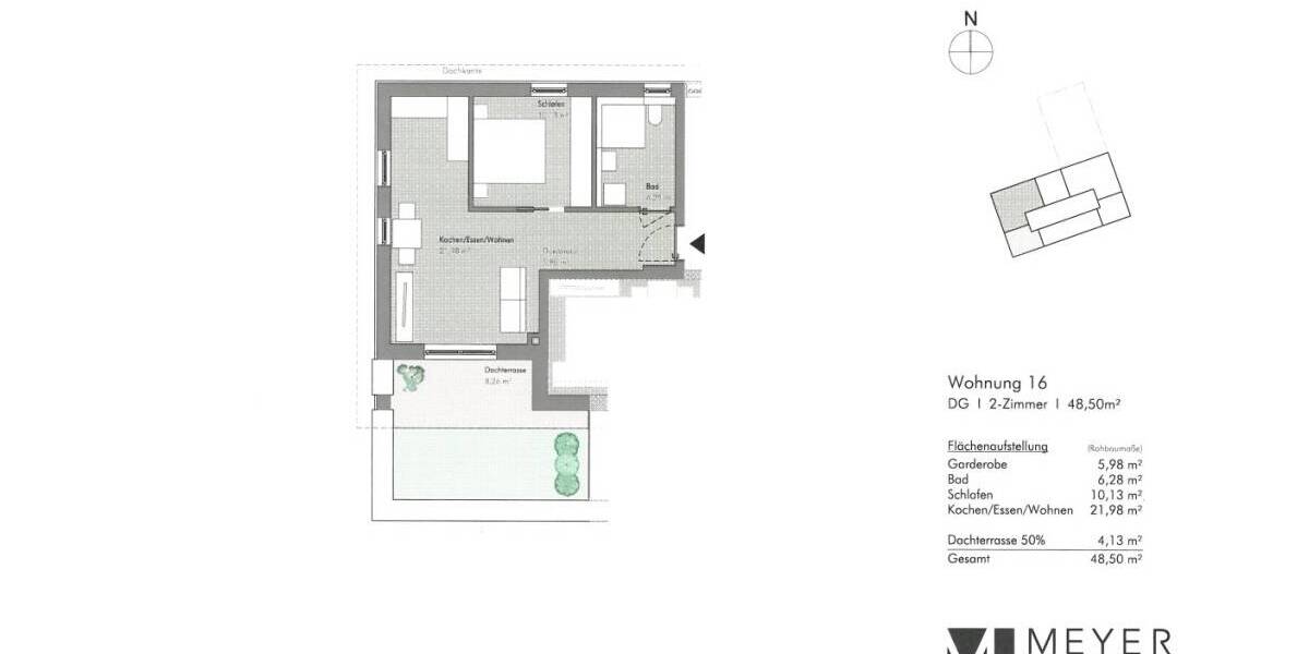 Etagenwohnung Eching - 2 Zimmer, 48 m&sup2;, 1.290&euro; | Angebot:26400908
