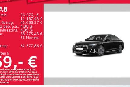 Audi A8 44.717 km 55.487 &euro; München 81825