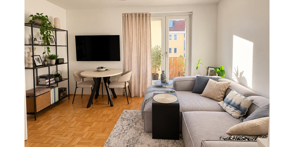 Etagenwohnung München Steinhausen - 1.5 Zimmer, 38 m&sup2;, 1.150&euro; | Angebot:27722881