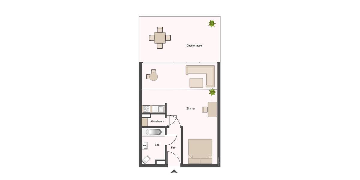 Terrassenwohnung München Aubing-Lochhausen-Langwied - 1 Zimmer, 41 m&sup2;, 299.900&euro; | Angebot:26359067