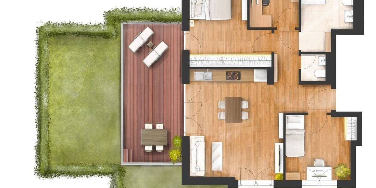 Etagenwohnung München Hadern - 3 Zimmer, 79 m&sup2;, 840.000&euro; | Angebot:26388628