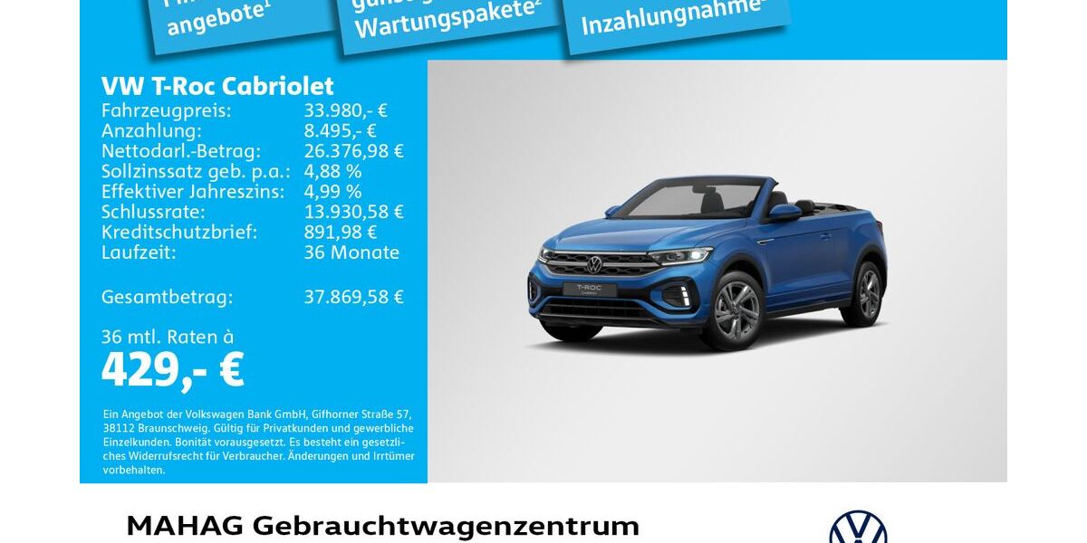 VW T-Roc 17.594 km 33.980 &euro; München 80935