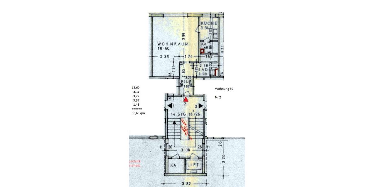 Etagenwohnung München Bogenhausen - 1 Zimmer, 31 m&sup2;, 239.000&euro; | Angebot:26645367