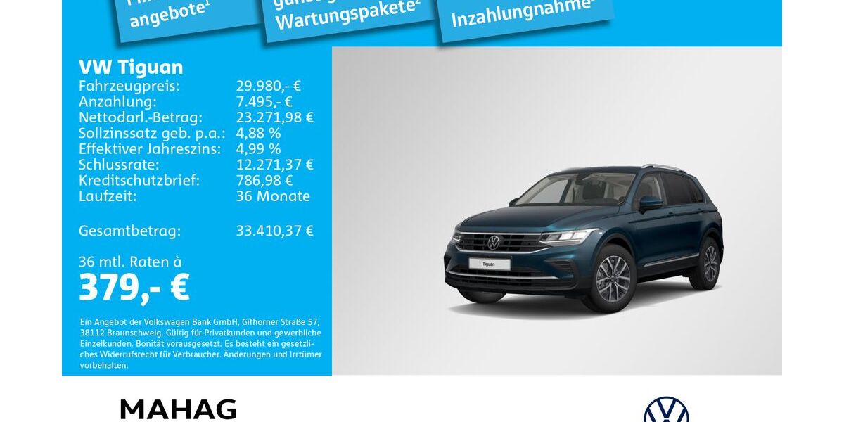 VW Tiguan 42.993 km 29.980 &euro; Ottobrunn 85521