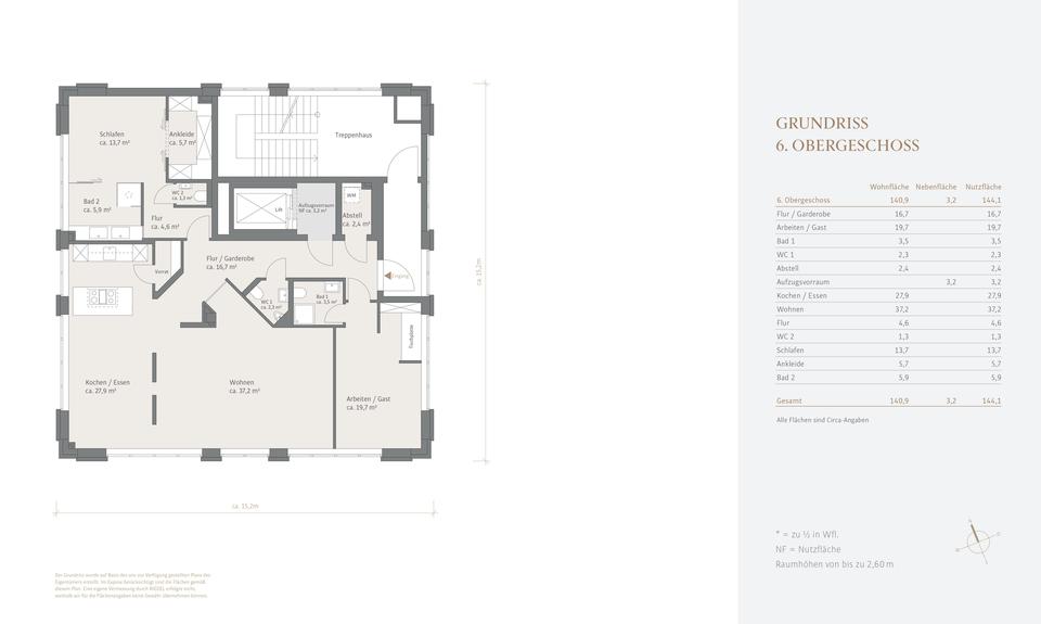 Etagenwohnung Vaterstetten Baldham - 3 Zimmer, 141 m&sup2;, 2.450&euro; | Angebot:26279402