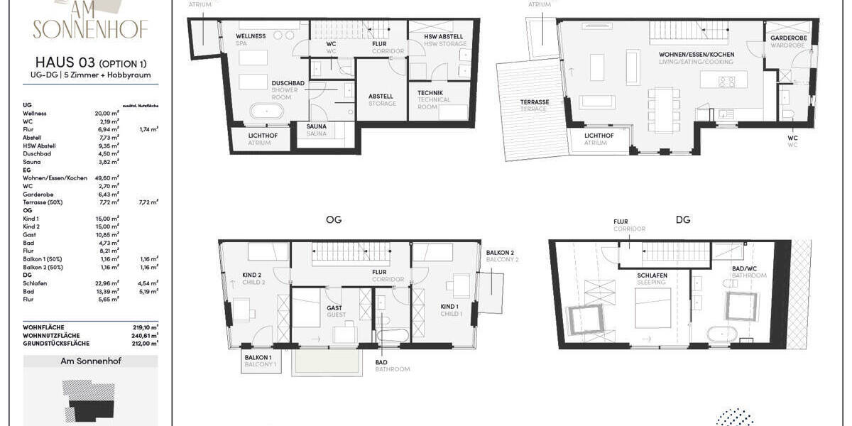 Doppelhaushälfte Berg Aufkirchen - 5 Zimmer, 219 m&sup2;, 1.599.000&euro; | Angebot:26299375