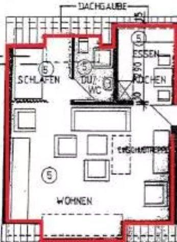 Dachgeschoßwohnung München Feldmoching-Hasenbergl - 1 Zimmer, 36 m&sup2;, 590&euro; | Angebot:26385696