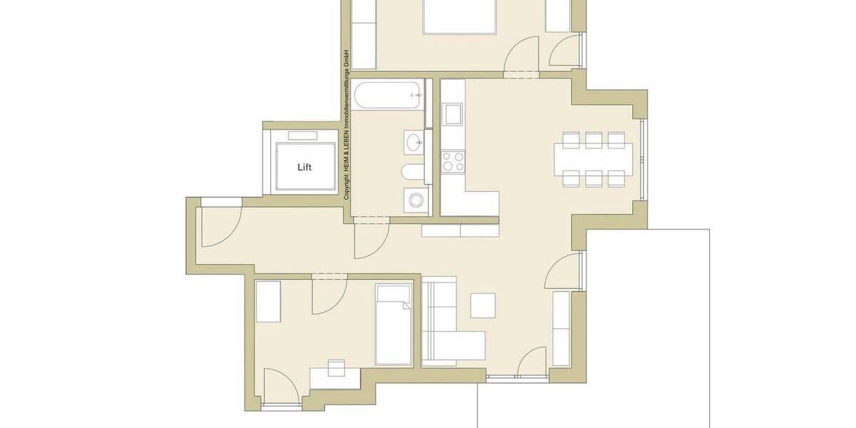 Terrassenwohnung München Berg am Laim - 3 Zimmer, 81 m&sup2;, 879.000&euro; | Angebot:26594803