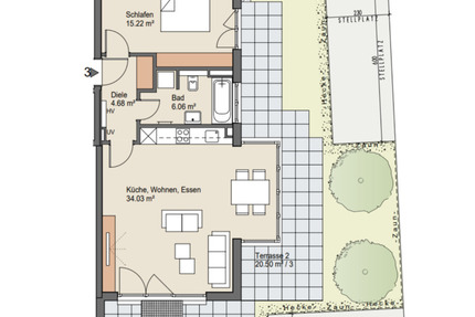 Wohnung Kirchseeon - 2 Zimmer, 70 m&sup2;, 1.395&euro; | Angebot:24373776