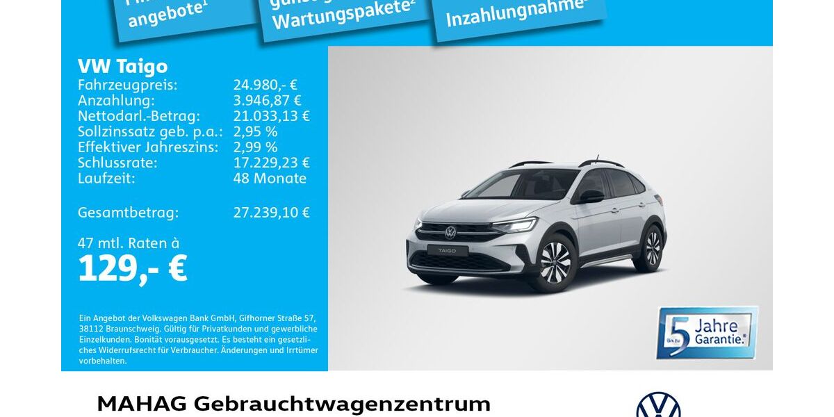 VW Taigo 4.331 km 22.384 &euro; München 80935