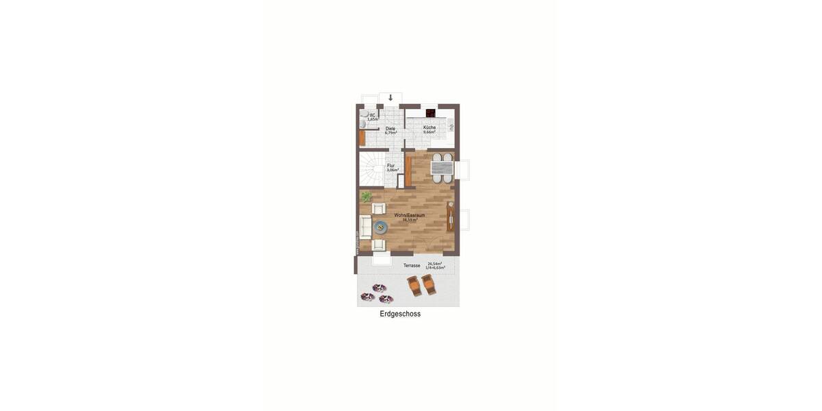 Doppelhaushälfte Holzkirchen - 4 Zimmer, 128 m&sup2;, 1.100.000&euro; | Angebot:26450340