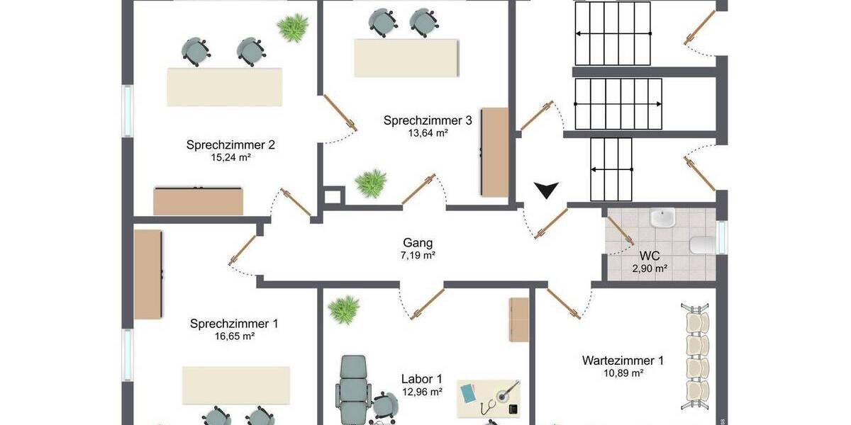 Gewerbeobjekt München Allach-Untermenzing - 3 Zimmer, 80 m&sup2;, 1.440&euro; | Angebot:26043269