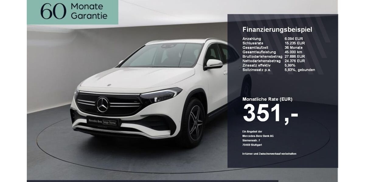 Mercedes-Benz EQA 45.507 km 29.390 &euro; Ebersberg 85560