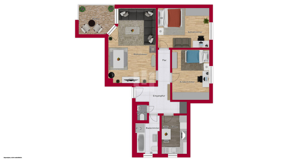 WINDISCH - Ansprechende 3-Zimmer-Wohnung mit sonnigem Süd-Westbalkon in Olching - frei ab 01.11. - Etagenwohnung Olching / Esting Esting | Angebot:27425839