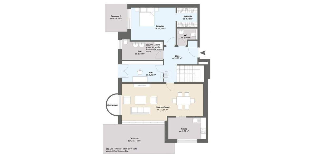 Terrassenwohnung Olching Graßlfing - 5 Zimmer, 141 m&sup2;, 875.000&euro; | Angebot:25156241