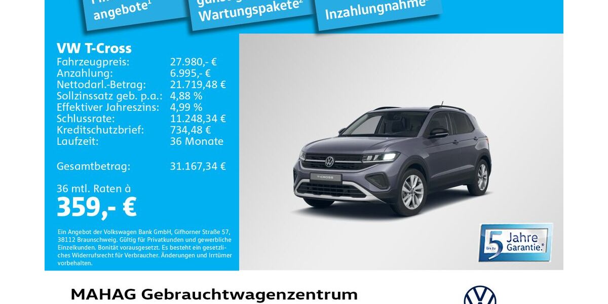 VW T-Cross 3.019 km 27.980 &euro; München 80935