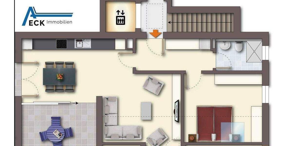Dachterrassenwohnung mit Top Ausstattung und Aufzug Ein absolutes Highlight am Wohnungsmarkt. 2 zimmer