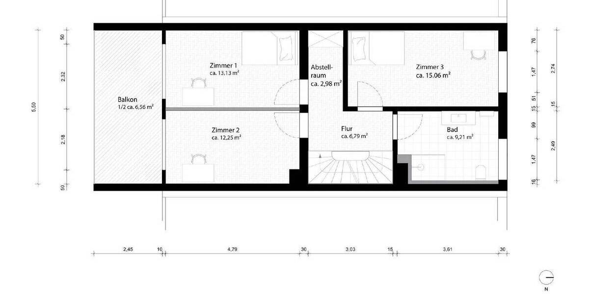 Reihenmittelhaus München Bogenhausen - 5 Zimmer, 205 m&sup2;, 2.330.000&euro; | Angebot:26824624