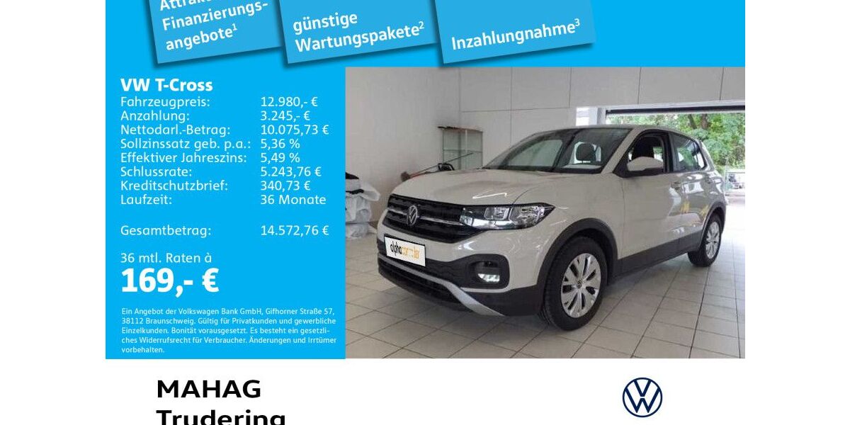 VW T-Cross 56.627 km 12.980 &euro; München 81825