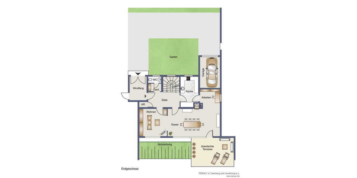 Reihenendhaus Grünwald - 7 Zimmer, 200 m&sup2;, 2.690.000&euro; | Angebot:25745625