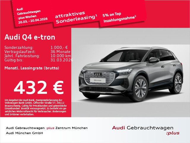 Audi Q4 e-tron 5.081 km 46.889 &euro; Eching 85386