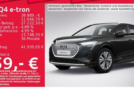 Audi Q4 e-tron 28.414 km 36.291 € München 80935
