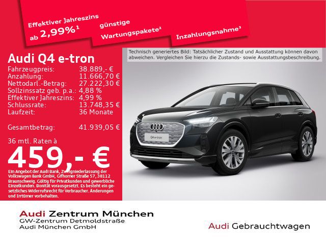 Audi Q4 e-tron 28.414 km 36.291 € München 80935