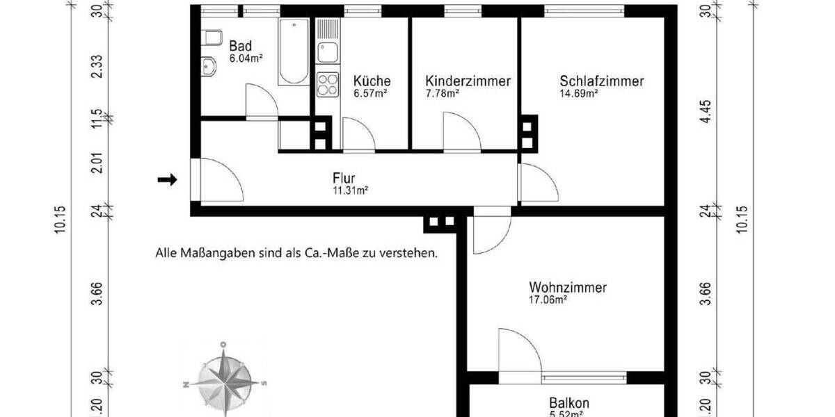 Etagenwohnung München Laim - 2 Zimmer, 64 m&sup2;, 498.000&euro; | Angebot:25672991