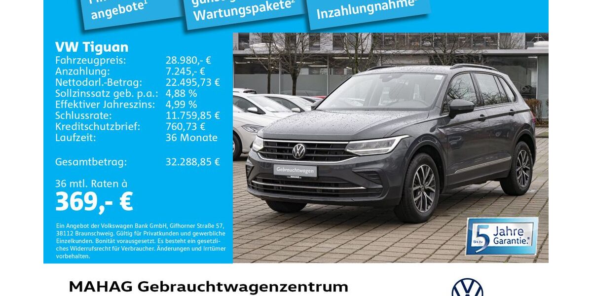 VW Tiguan 66.018 km 28.980 &euro; München 80935