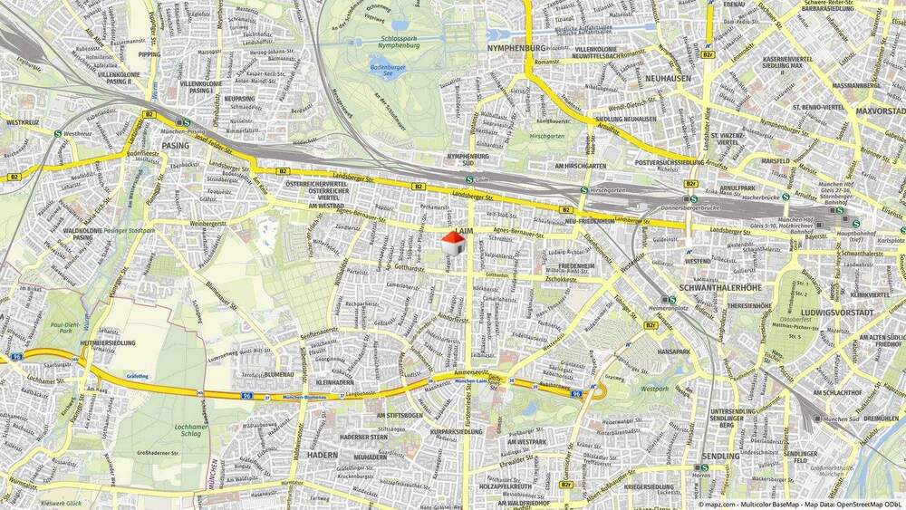 Etagenwohnung München Laim - 2 Zimmer, 40 m&sup2;, 320.000&euro; | Angebot:25734636