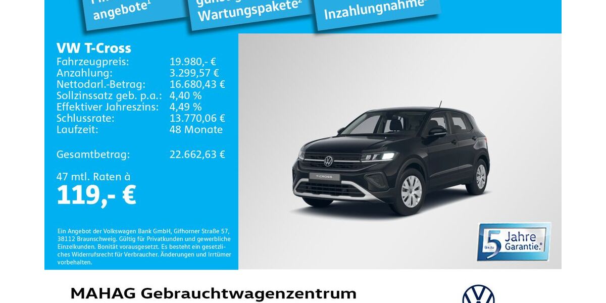 VW T-Cross 3.469 km 19.980 &euro; München 80935