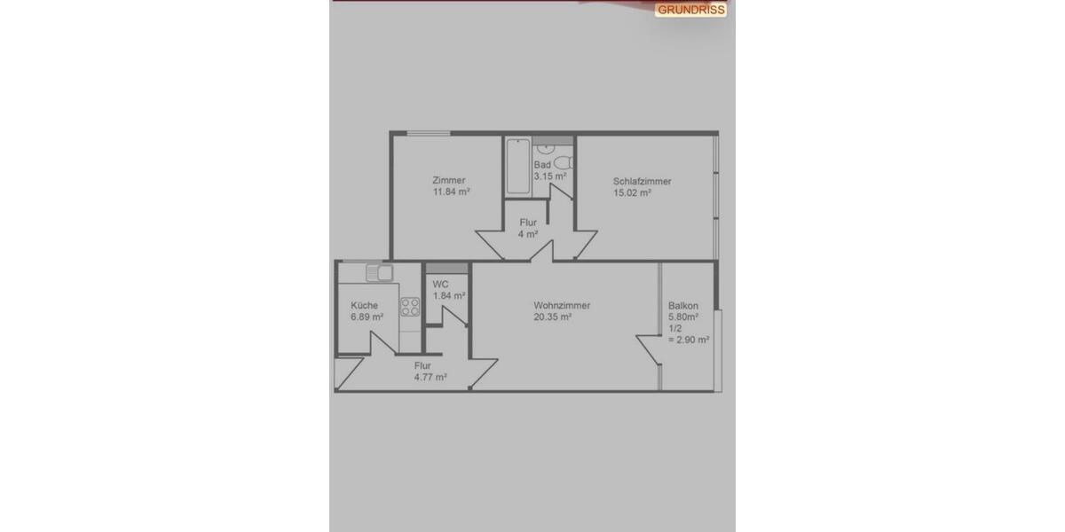 Etagenwohnung Unterhaching - 3 Zimmer, 72 m&sup2;, 477.000&euro; | Angebot:26943923
