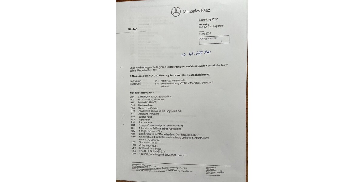 Mercedes-Benz CLA 200 Shooting Braake AMG Linie 46.000 km 21.900 &euro; Aschheim 85609