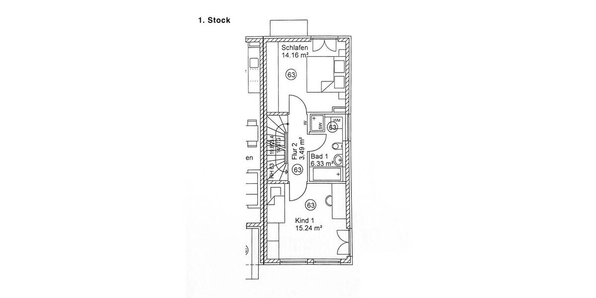 Reihenendhaus München Schwabing-Freimann - 5 Zimmer, 119 m&sup2;, 1.070.000&euro; | Angebot:26175908