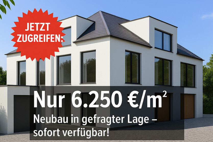 • SENSATIONSPREIS IM NEUBAU • GROSSE DHH • 192 QM WFL • 6.250 EUROQM • SÜD-LAGE IN GERMERING •