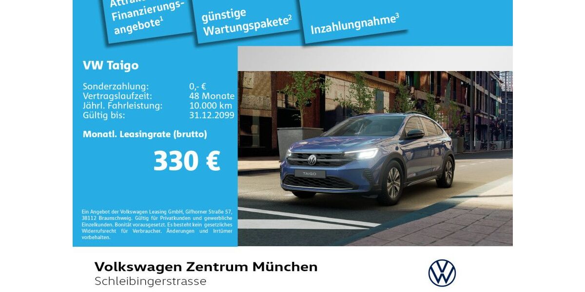 VW Taigo 3.000 km 26.990 &euro; München 81669