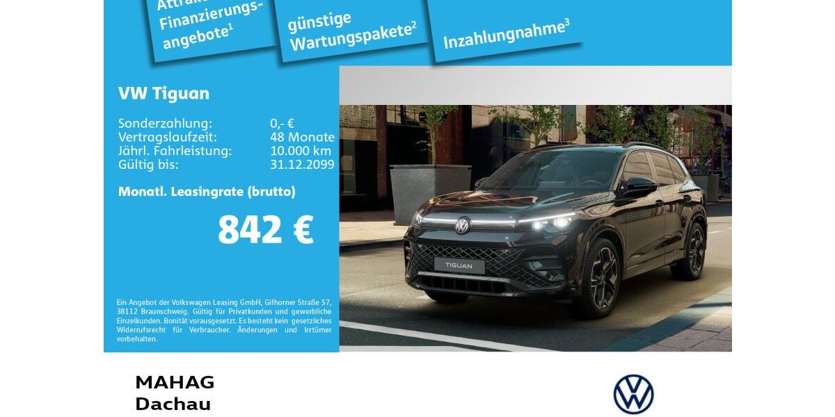 VW Tiguan 3.000 km 63.390 &euro; Dachau 85221
