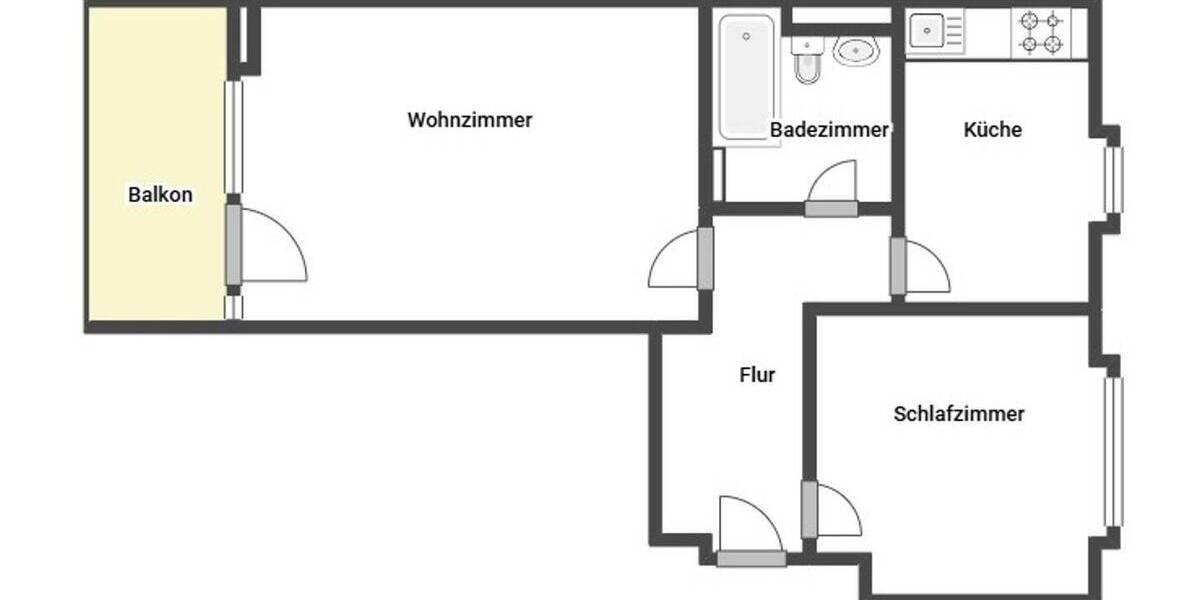 Etagenwohnung München Bogenhausen - 2 Zimmer, 59 m&sup2;, 449.000&euro; | Angebot:26258314