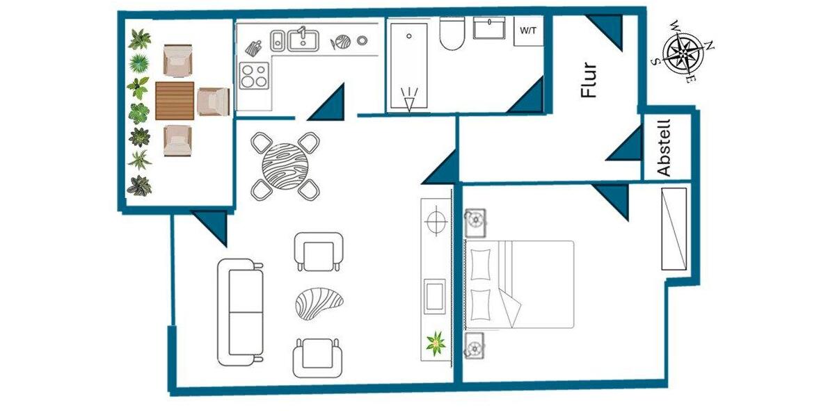 Etagenwohnung Taufkirchen - 2 Zimmer, 55 m&sup2;, 279.000&euro; | Angebot:26039809