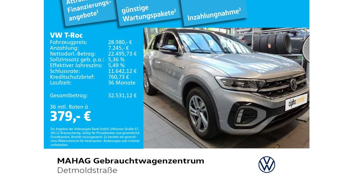 VW T-Roc 28.775 km 27.982 &euro; München 80935