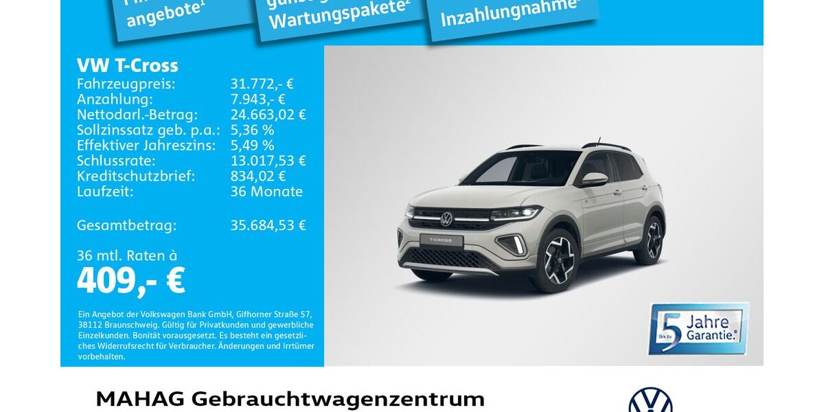 VW T-Cross 1.999 km 29.891 &euro; München 80935