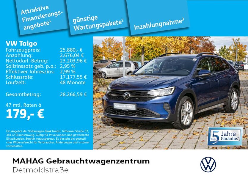 VW Taigo 18.419 km 25.880 € München 80935