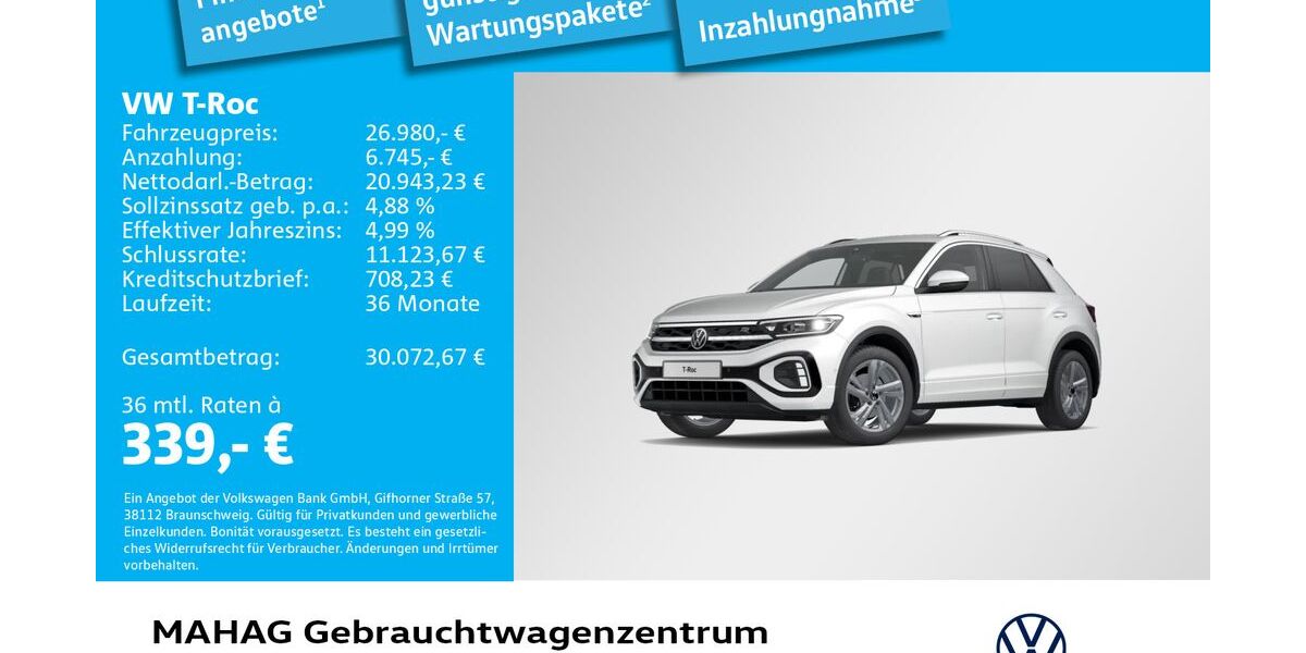 VW T-Roc 24.905 km 26.980 &euro; München 80935