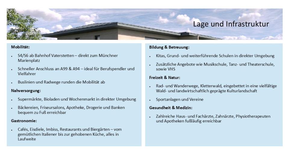 2-Zimmer-Neubauwohnung mit TG in Vaterstetten und S-Bahn ums Eck 2 zimmer