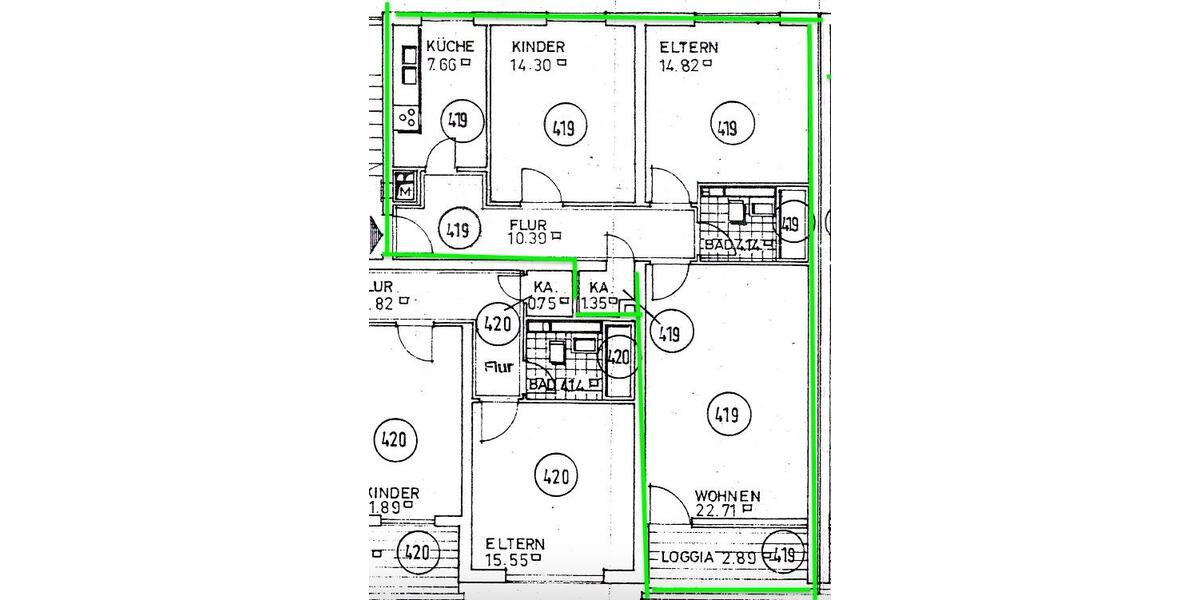 Etagenwohnung München Pasing-Obermenzing - 3 Zimmer, 78 m&sup2;, 529.000&euro; | Angebot:26940345