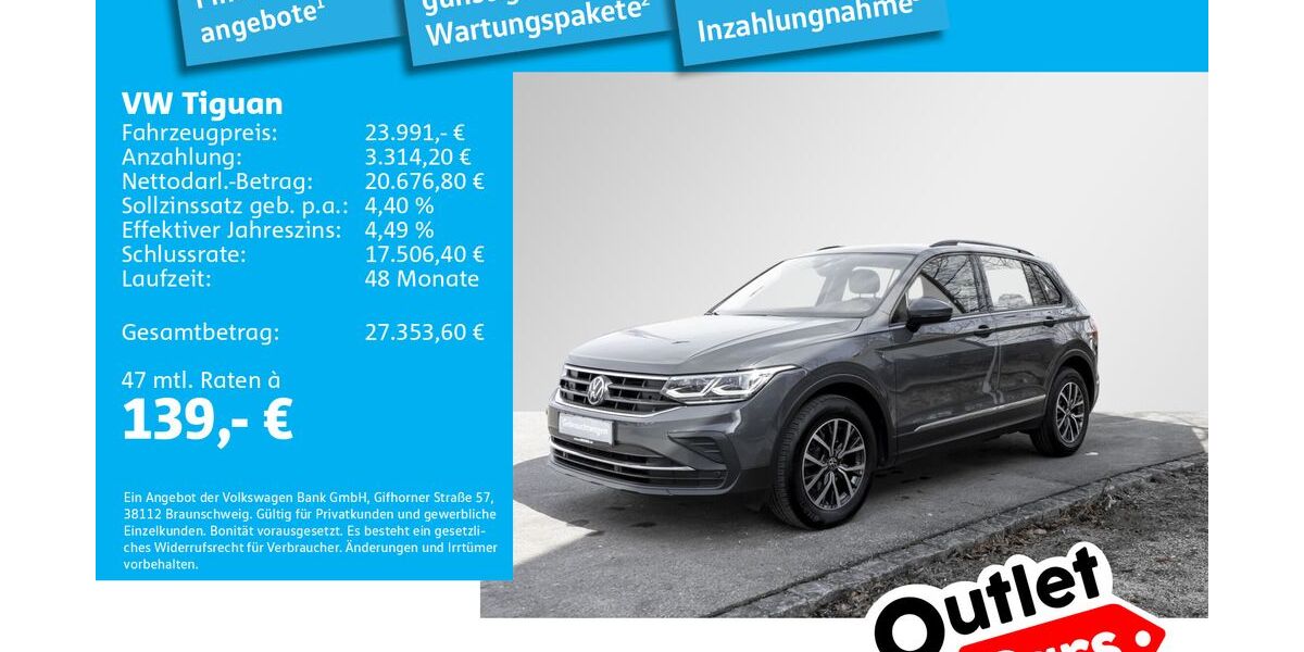 VW Tiguan 140.605 km 23.991 &euro; Dachau 85221