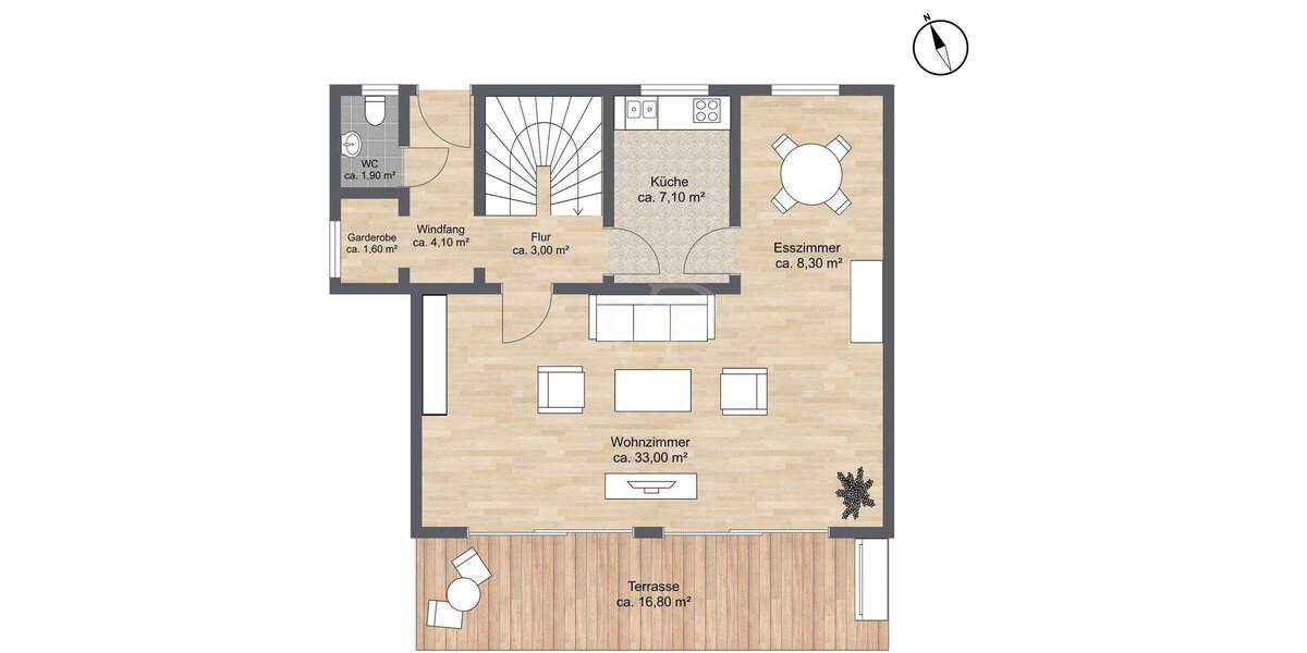 Doppelhaushälfte Gräfelfing - 5 Zimmer, 148 m&sup2;, 1.280.000&euro; | Angebot:25670519