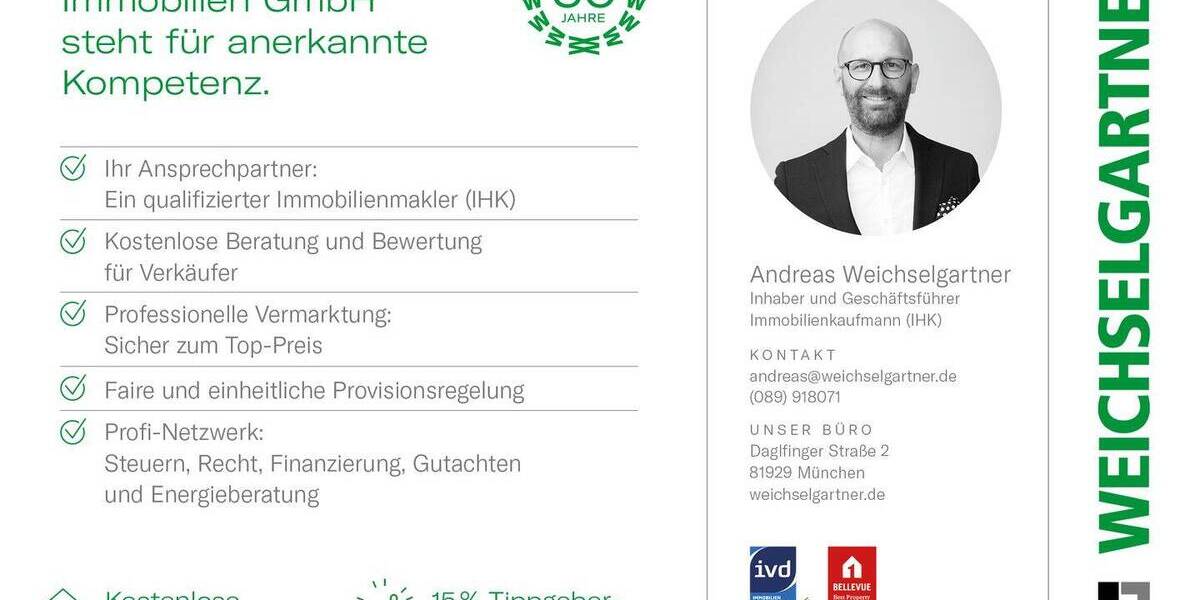 Etagenwohnung München Untergiesing-Harlaching - 2 Zimmer, 52 m&sup2;, 385.000&euro; | Angebot:26202120