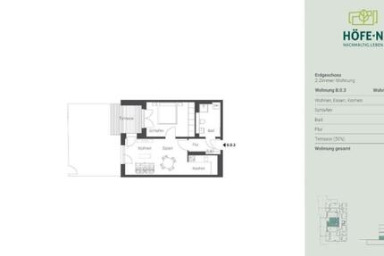 Wohnung München Au-Haidhausen - 2 Zimmer, 55 m&sup2;, 1.267&euro; | Angebot:25445133