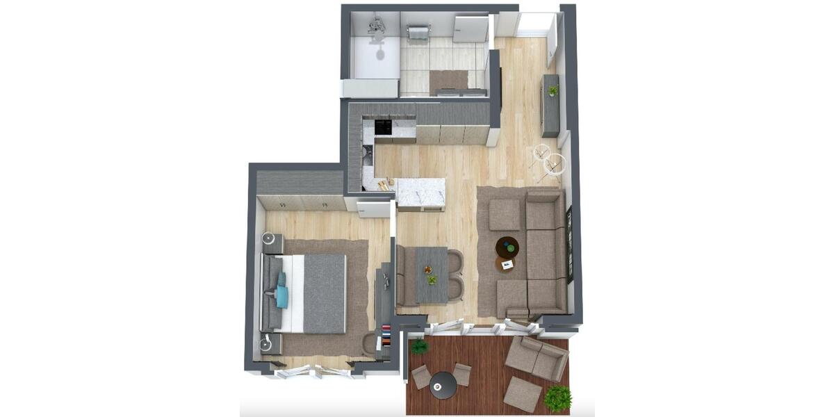 Etagenwohnung München Au-Haidhausen - 2 Zimmer, 65 m&sup2;, 2.264&euro; | Angebot:26266942